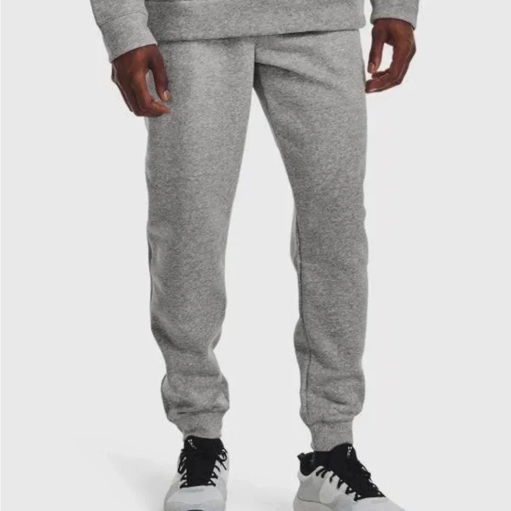 Under Armour Men's Heather Gray Hustle Fleece Joggers